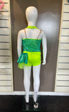 “SHADES OF GREEN" Jazz Costume Size MC (Second Hand)