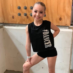 Pretty Little Dancer_ Personalised Active Cropped Tank Top