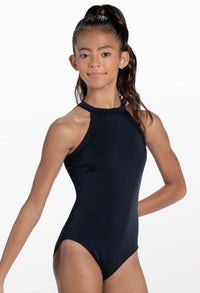 Pretty Little Dancer_ Balera_ High Neck Strappy Back Leotard_Black