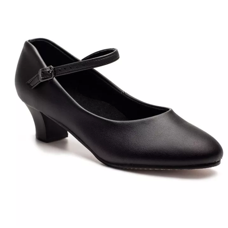 High Heel Chorus Shoes Black And Tan - Pretty Little Dancer